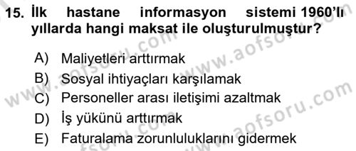 Veteriner Laboratuvar Teknikleri ve Prensipleri Dersi 2023 - 2024 Yılı (Vize) Ara Sınav Soruları 15. Soru