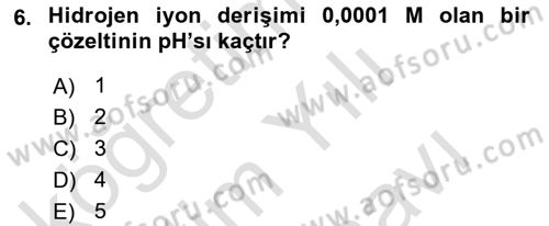 Veteriner Laboratuvar Teknikleri ve Prensipleri Dersi 2023 - 2024 Yılı (Vize) Ara Sınav Soruları 6. Soru