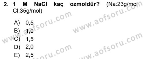 Veteriner Laboratuvar Teknikleri ve Prensipleri Dersi 2024 - 2025 Yılı (Vize) Ara Sınav Soruları 2. Soru