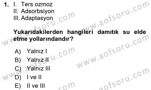 Veteriner Laboratuvar Teknikleri ve Prensipleri Dersi 2025 - 2026 Yılı (Vize) Ara Sınav Soruları 1. Soru