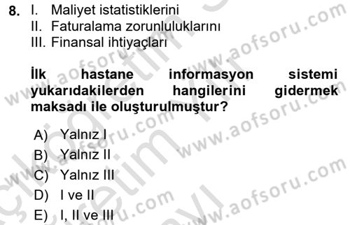 Veteriner Laboratuvar Teknikleri ve Prensipleri Dersi 2025 - 2026 Yılı Yaz Okulu Sınav Soruları 8. Soru