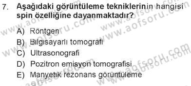 Hücre Kimyası Dersi 2012 - 2013 Yılı Tek Ders Sınav Soruları 7. Soru