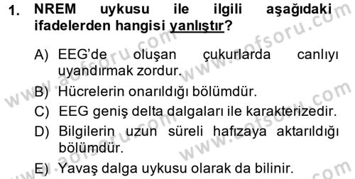 Hayvan Davranışları ve Refahı Dersi 2013 - 2014 Yılı (Vize) Ara Sınav Soruları 1. Soru
