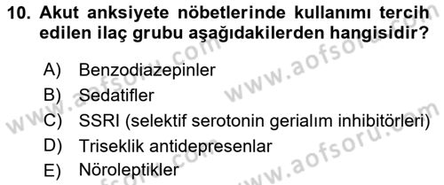 Hayvan Davranışları ve Refahı Dersi 2018 - 2019 Yılı Yaz Okulu Sınav Soruları 10. Soru