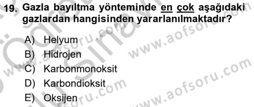 Hayvan Davranışları ve Refahı Dersi 2018 - 2019 Yılı Yaz Okulu Sınav Soruları 19. Soru