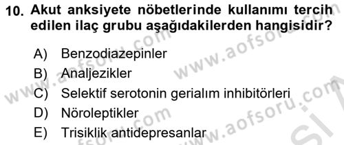 Hayvan Davranışları ve Refahı Dersi 2022 - 2023 Yılı Yaz Okulu Sınav Soruları 10. Soru