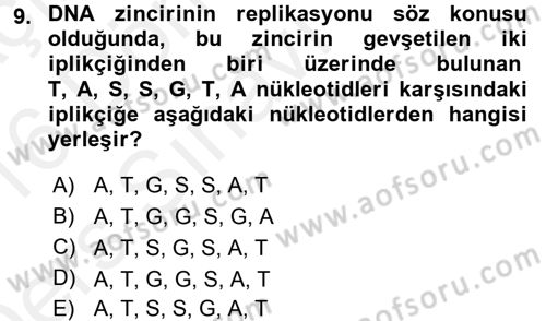 Temel Veteriner Histoloji ve Embriyoloji Dersi 2015 - 2016 Yılı Tek Ders Sınav Soruları 9. Soru