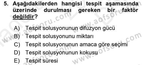Temel Veteriner Histoloji ve Embriyoloji Dersi 2016 - 2017 Yılı (Final) Dönem Sonu Sınav Soruları 5. Soru