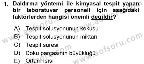 Temel Veteriner Histoloji ve Embriyoloji Dersi Ara Sınavı Deneme Sınav Soruları 1. Soru