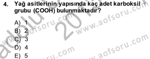 Temel Veteriner Biyokimya Dersi 2013 - 2014 Yılı (Vize) Ara Sınav Soruları 4. Soru