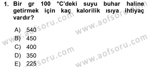 Temel Veteriner Biyokimya Dersi 2016 - 2017 Yılı (Vize) Ara Sınav Soruları 1. Soru