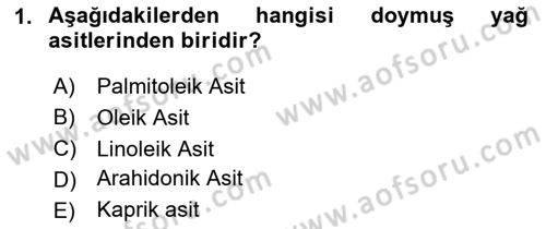 Temel Veteriner Biyokimya Dersi 2024 - 2025 Yılı (Final) Dönem Sonu Sınav Soruları 1. Soru