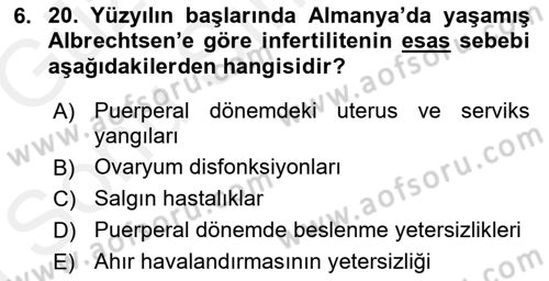 Temel Sürü Sağlığı Yönetimi Dersi 2018 - 2019 Yılı (Final) Dönem Sonu Sınav Soruları 6. Soru