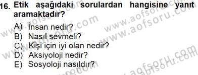 Veteriner Hizmetleri Mevzuatı ve Etik Dersi 2012 - 2013 Yılı (Final) Dönem Sonu Sınav Soruları 16. Soru