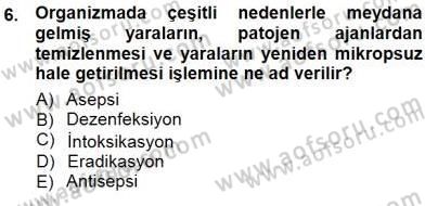 Veteriner Hizmetleri Mevzuatı ve Etik Dersi 2012 - 2013 Yılı (Final) Dönem Sonu Sınav Soruları 6. Soru