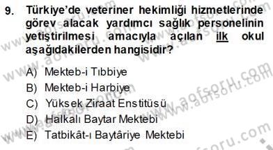 Veteriner Hizmetleri Mevzuatı ve Etik Dersi 2013 - 2014 Yılı (Vize) Ara Sınav Soruları 9. Soru