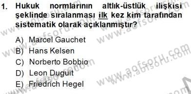 Veteriner Hizmetleri Mevzuatı ve Etik Dersi 2014 - 2015 Yılı (Vize) Ara Sınav Soruları 1. Soru