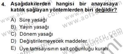 Veteriner Hizmetleri Mevzuatı ve Etik Dersi 2014 - 2015 Yılı (Vize) Ara Sınav Soruları 4. Soru