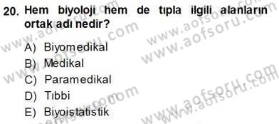 Veteriner Hizmetleri Mevzuatı ve Etik Dersi 2014 - 2015 Yılı (Final) Dönem Sonu Sınavı 20. Soru