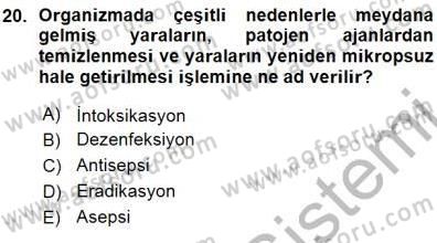 Veteriner Hizmetleri Mevzuatı ve Etik Dersi 2015 - 2016 Yılı (Vize) Ara Sınav Soruları 20. Soru