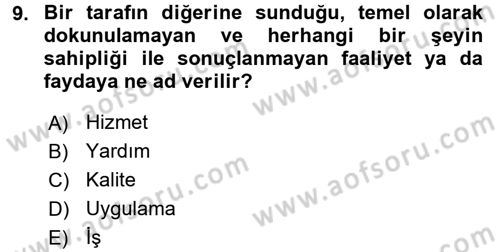 Veteriner Hizmetleri Mevzuatı ve Etik Dersi 2017 - 2018 Yılı 3 Ders Sınav Soruları 9. Soru