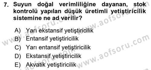 Veteriner Hizmetleri Mevzuatı ve Etik Dersi 2018 - 2019 Yılı 3 Ders Sınav Soruları 7. Soru