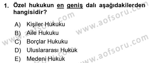 Veteriner Hizmetleri Mevzuatı ve Etik Dersi 2018 - 2019 Yılı (Final) Dönem Sonu Sınav Soruları 1. Soru