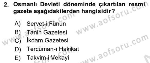 Veteriner Hizmetleri Mevzuatı ve Etik Dersi 2019 - 2020 Yılı (Final) Dönem Sonu Sınav Soruları 2. Soru