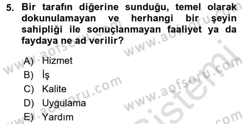 Veteriner Hizmetleri Mevzuatı ve Etik Dersi 2019 - 2020 Yılı (Final) Dönem Sonu Sınav Soruları 5. Soru