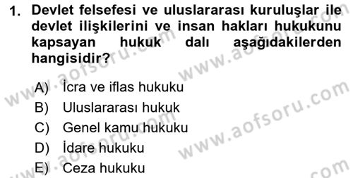 Veteriner Hizmetleri Mevzuatı ve Etik Dersi 2021 - 2022 Yılı (Final) Dönem Sonu Sınav Soruları 1. Soru