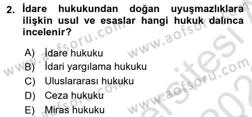 Veteriner Hizmetleri Mevzuatı ve Etik Dersi 2022 - 2023 Yılı (Vize) Ara Sınav Soruları 2. Soru