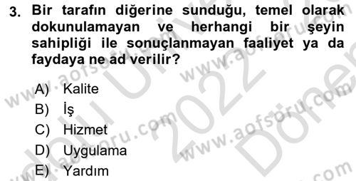Veteriner Hizmetleri Mevzuatı ve Etik Dersi 2022 - 2023 Yılı (Final) Dönem Sonu Sınav Soruları 3. Soru