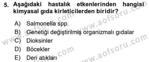 Veteriner Hizmetleri Mevzuatı ve Etik Dersi 2023 - 2024 Yılı (Final) Dönem Sonu Sınav Soruları 5. Soru