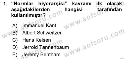 Veteriner Hizmetleri Mevzuatı ve Etik Dersi 2023 - 2024 Yılı Yaz Okulu Sınav Soruları 1. Soru