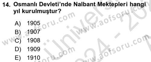 Veteriner Hizmetleri Mevzuatı ve Etik Dersi 2024 - 2025 Yılı (Vize) Ara Sınav Soruları 14. Soru