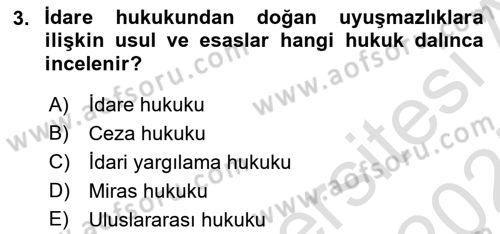 Veteriner Hizmetleri Mevzuatı ve Etik Dersi 2024 - 2025 Yılı (Vize) Ara Sınav Soruları 3. Soru