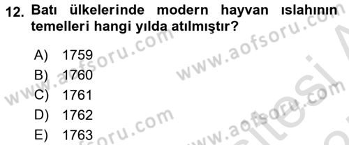 Veteriner Hizmetleri Mevzuatı ve Etik Dersi 2024 - 2025 Yılı (Final) Dönem Sonu Sınav Soruları 12. Soru