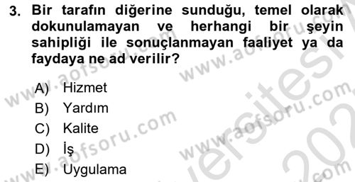 Veteriner Hizmetleri Mevzuatı ve Etik Dersi 2024 - 2025 Yılı (Final) Dönem Sonu Sınav Soruları 3. Soru