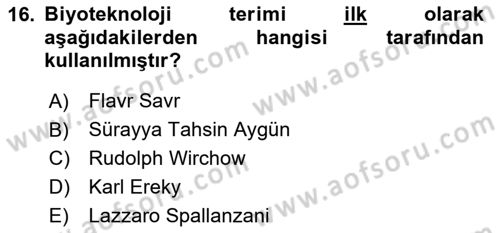 Veteriner Hizmetleri Mevzuatı ve Etik Dersi 2025 - 2026 Yılı (Final) Dönem Sonu Sınav Soruları 16. Soru