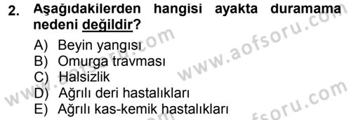 Temel Klinik Bilgisi Dersi 2012 - 2013 Yılı (Final) Dönem Sonu Sınav Soruları 2. Soru