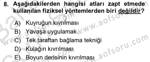 Temel Klinik Bilgisi Dersi 2015 - 2016 Yılı (Final) Dönem Sonu Sınav Soruları 8. Soru