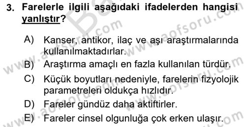 Temel Klinik Bilgisi Dersi 2021 - 2022 Yılı (Final) Dönem Sonu Sınav Soruları 3. Soru