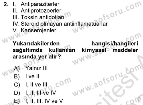 Temel Klinik Bilgisi Dersi 2023 - 2024 Yılı Yaz Okulu Sınav Soruları 2. Soru