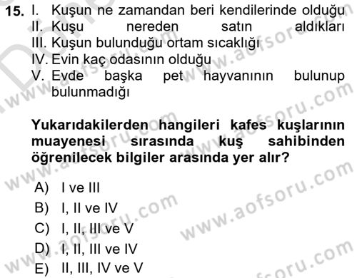 Temel Klinik Bilgisi Dersi 2024 - 2025 Yılı (Final) Dönem Sonu Sınav Soruları 15. Soru