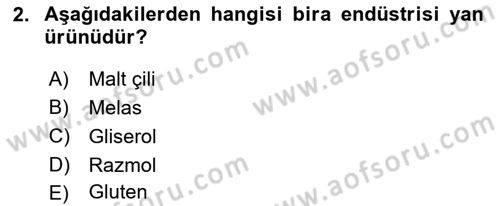 Temel Yem Bilgisi ve Hayvan Besleme Dersi 2018 - 2019 Yılı Yaz Okulu Sınavı 2. Soru