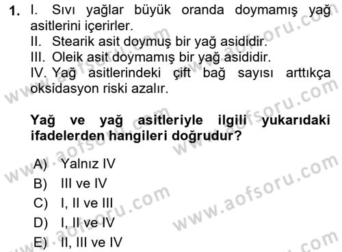 Temel Yem Bilgisi ve Hayvan Besleme Dersi 2021 - 2022 Yılı (Final) Dönem Sonu Sınavı 1. Soru