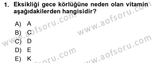 Temel Yem Bilgisi ve Hayvan Besleme Dersi 2022 - 2023 Yılı (Final) Dönem Sonu Sınavı 1. Soru