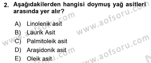Temel Yem Bilgisi ve Hayvan Besleme Dersi 2024 - 2025 Yılı Yaz Okulu Sınav Soruları 2. Soru