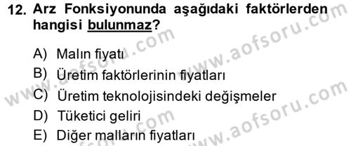 Hayvancılık Ekonomisi Dersi 2014 - 2015 Yılı Tek Ders Sınav Soruları 12. Soru