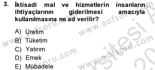 Hayvancılık Ekonomisi Dersi 2014 - 2015 Yılı Tek Ders Sınav Soruları 3. Soru